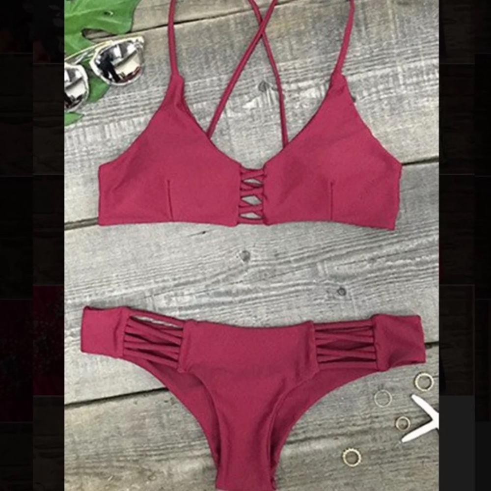 Super cute red bikini